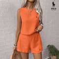 [Achetez 1, Recevez 2] Ensemble Complet en Lin Serenity Deux - Pièces par R. Ꮮаᴜгеn + Chapeau de Soleil R. Ꮮаᴜгеn Offert - Formavella