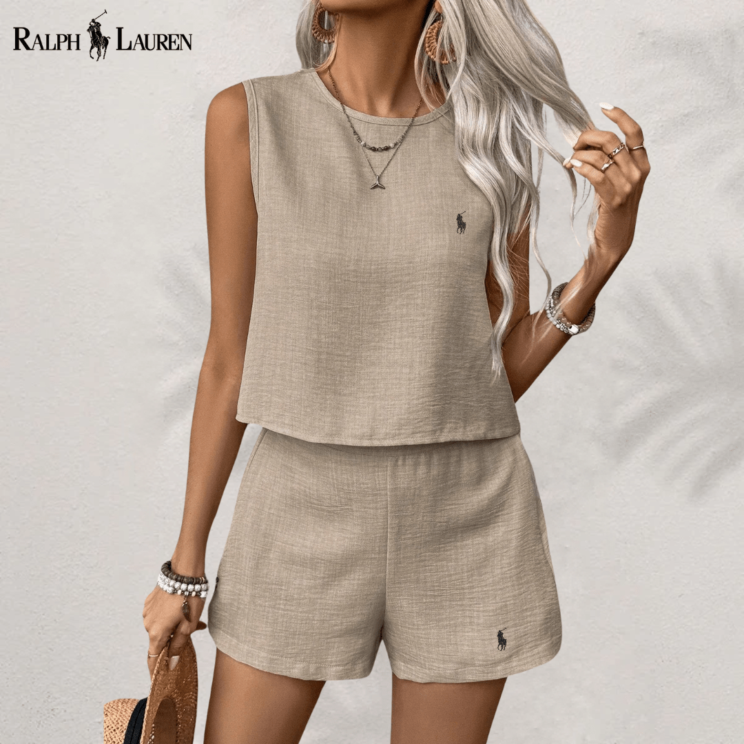 [Achetez 1, Recevez 2] Ensemble Complet en Lin Serenity Deux - Pièces par R. Ꮮаᴜгеn + Chapeau de Soleil R. Ꮮаᴜгеn Offert - Formavella