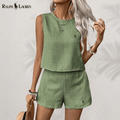 [Achetez 1, Recevez 2] Ensemble Complet en Lin Serenity Deux - Pièces par R. Ꮮаᴜгеn + Chapeau de Soleil R. Ꮮаᴜгеn Offert - Formavella
