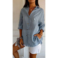 Chemise classique femme RL avec col doux et boutons - Formavella