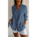 Chemise classique femme RL avec col doux et boutons - Formavella