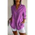 Chemise classique femme RL avec col doux et boutons - Formavella
