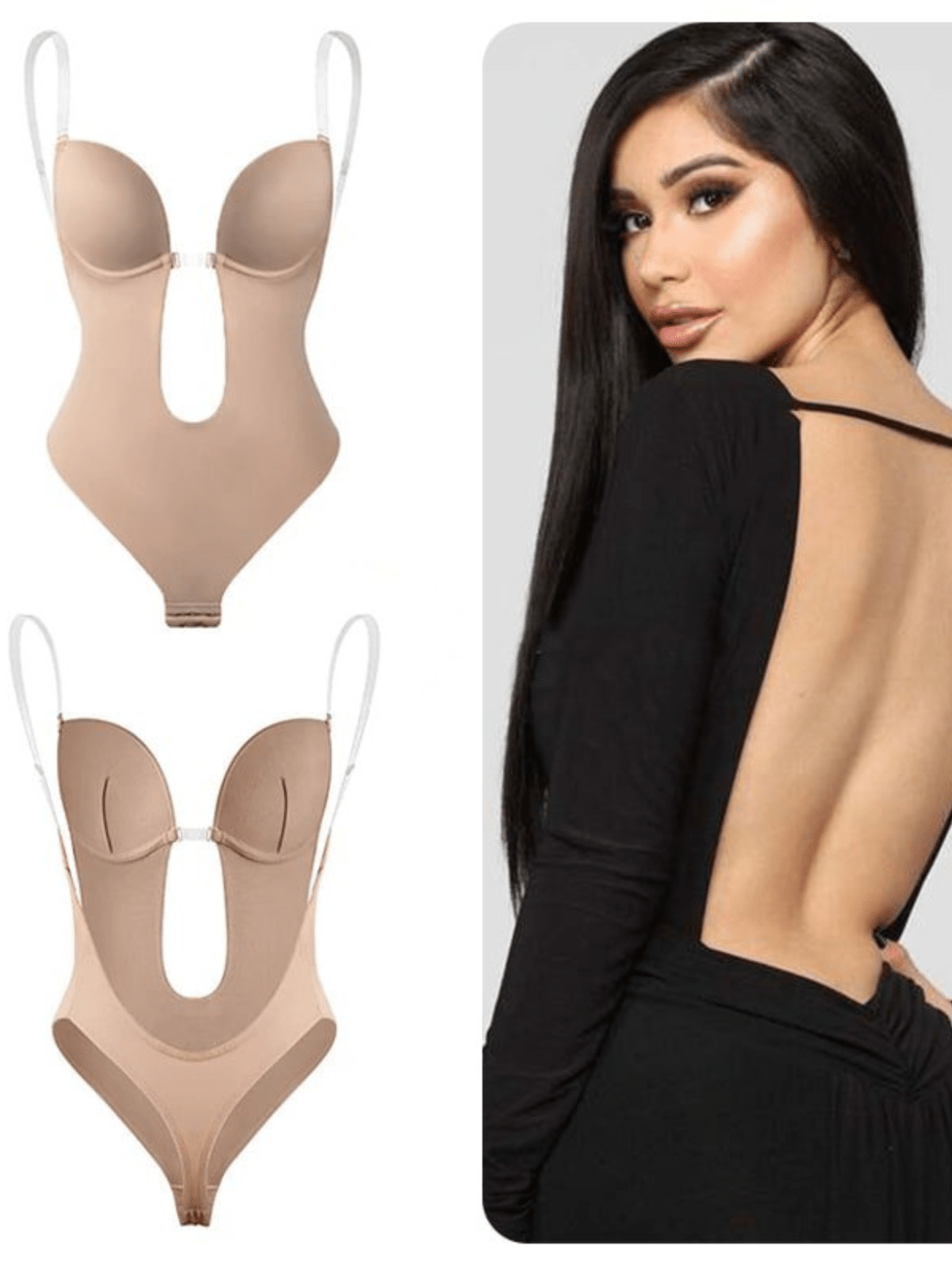 Formavella™ – Body push - up dos nu avec décolleté en V - Formavella