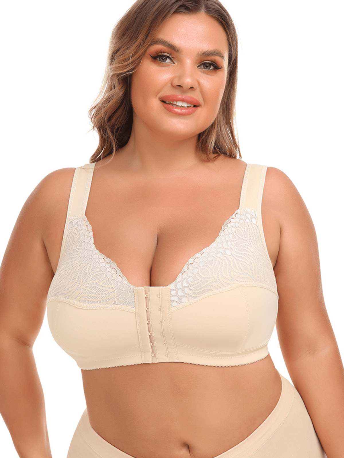 Formavella™ Soutien - gorge sans armatures avec dentelle et fermeture frontale - Formavella
