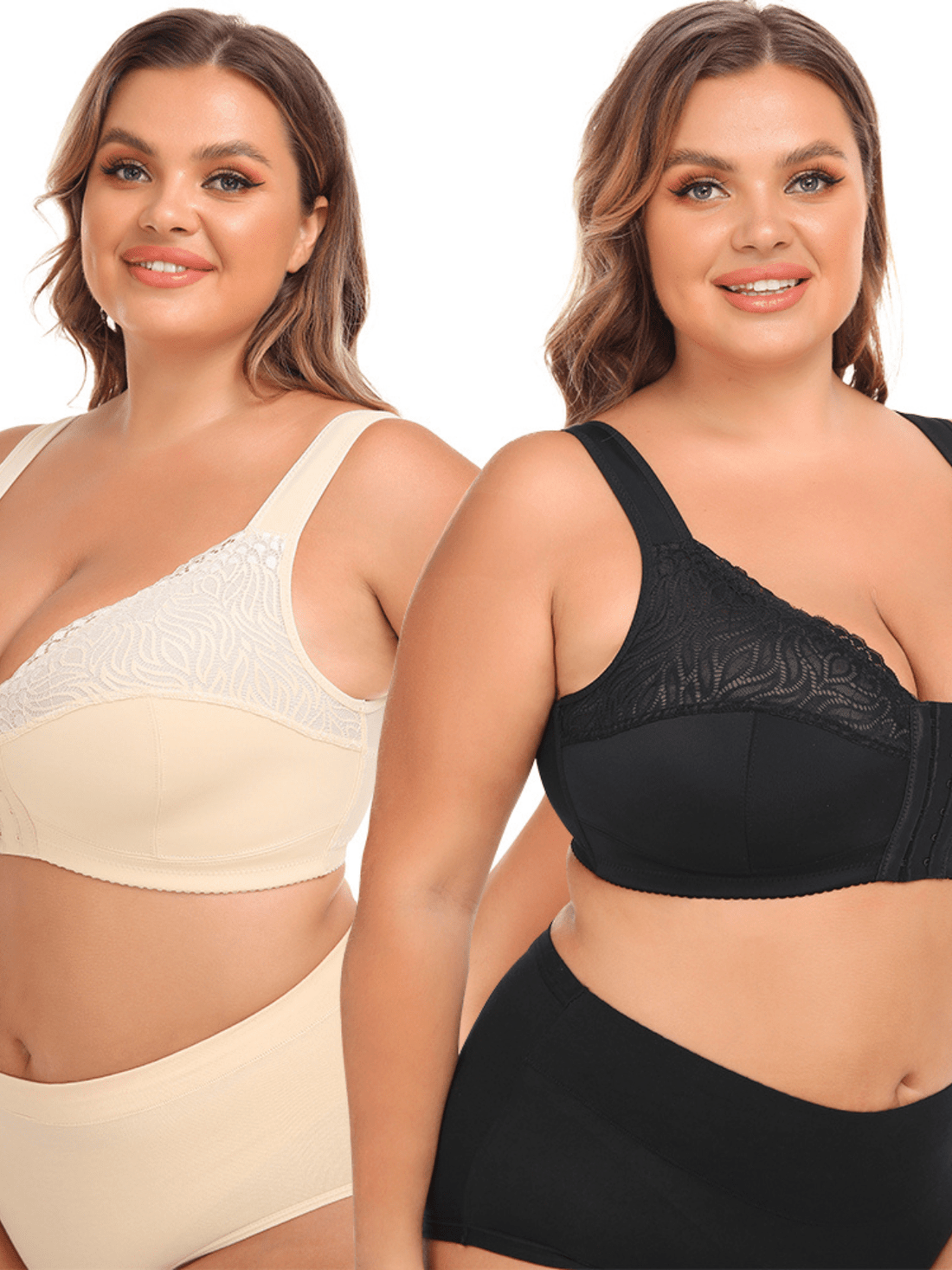 Formavella™ Soutien - gorge sans armatures avec dentelle et fermeture frontale - Formavella