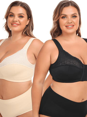 Formavella™ Soutien - gorge sans armatures avec dentelle et fermeture frontale - Formavella