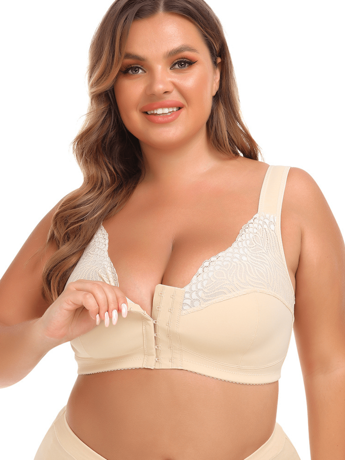 Formavella™ Soutien - gorge sans armatures avec dentelle et fermeture frontale - Formavella
