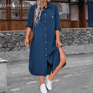 🇫🇷 Paris Bleu – Robe Coupe Fluide - Formavella