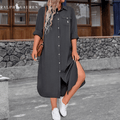 🇫🇷 Paris Bleu – Robe Coupe Fluide - Formavella