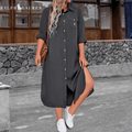 🇫🇷 Paris Bleu – Robe Coupe Fluide - Formavella