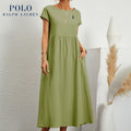 [Ralph Lauren] Robe ample en coton et lin - Formavella