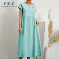 [Ralph Lauren] Robe ample en coton et lin - Formavella