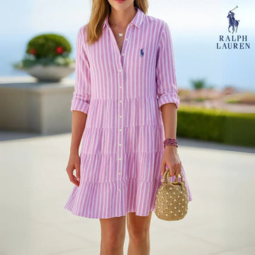 🇫🇷 Robe Chemise à Rayures – DESTOCKAGE - Formavella