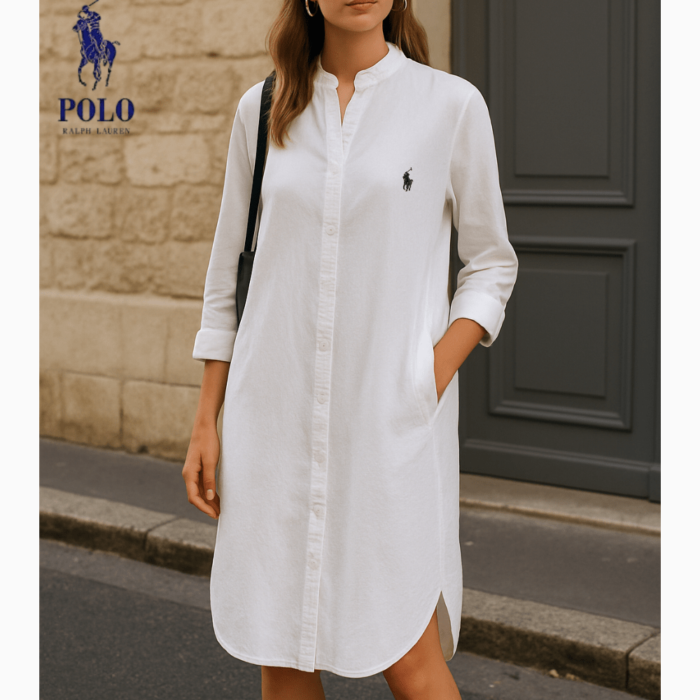 Robe - Chemise Élégante à Col Mao – R&L™ - Formavella