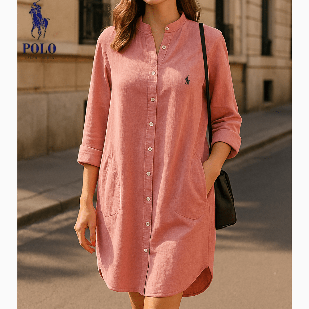 Robe - Chemise Élégante à Col Mao – R&L™ - Formavella