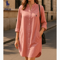 Robe - Chemise Élégante à Col Mao – R&L™ - Formavella