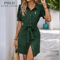 Robe chemise texturée à manches courtes , presque épuisée ! - Formavella