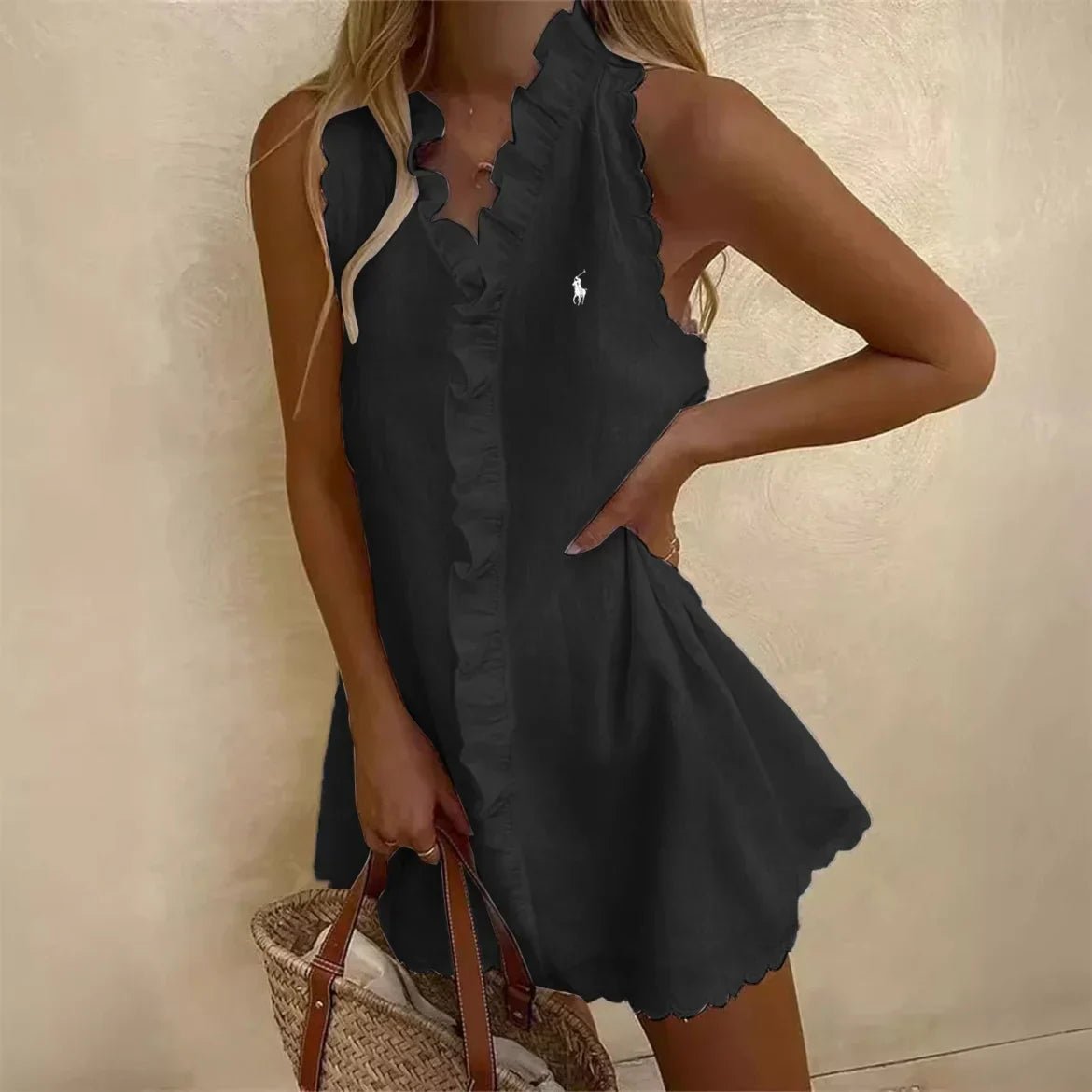 🔥Robe décontractée sans manches unie Ralph Lauren💃 - Formavella